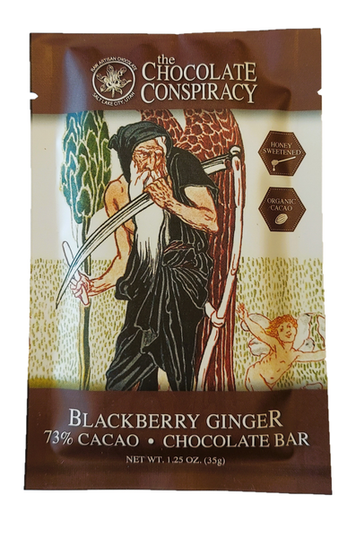 Blackberry Ginger Bar  73% cacao - Dark Chocolate