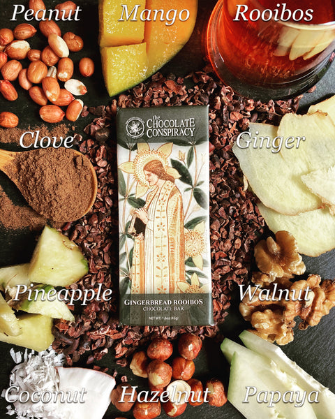 Gingerbread Rooibos Bar 70% cacao - Dark Chocolate