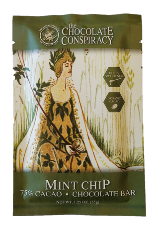 Mint Chip Bar 75% cacao - Dark Chocolate